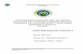 CONTABILIDAD DE COSTOS II - fca.uce.edu.ecfca.uce.edu.ec/GUIAS/CONTACOSTOS2CA-SI.pdfCARRERA DE CONTABILIDAD Y AUDITORIA ... OBJETIVOS DE LA ... bajo las características del Sistema