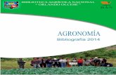 PRESENTACIÓN - website de la BANtumi.lamolina.edu.pe/bibliografia/facultad_agronomia.pdf · SALA AGRICULTURA Cultivo de arroz en la costa norte -- Lima (Peru) , 2002 32 F01.I55c2