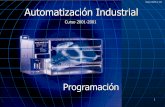 Automatización Industrial · Automatización Industrial Curso 2001-2001 Programación: SIMATIC S7-200 NOCIONES BÁSICAS Cargar programas en la CPU y en la PG/PC El programa comprende
