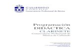 Programación DIDÁCTICA - culleredo.es · programaciÓn didÁctica clarinete conservatorio profesional de mÚsica de culleredo 4 . 1. introducciÓn.