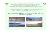 INVENTARIO DE FUENTES DE AGUA SUPERFICIAL ·  · 2018-02-229 Contar con una base de datos con información básica de las diferentes fuentes de agua superficiales ríos, quebradas,