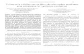 IV Congreso Microelectrónica Aplicada (uEA 2013) 140 ...uea2013.frbb.utn.edu.ar/wp-content/uploads/S7_3.pdf · Tolerancia a fallas en un filtro de alto orden mediante ... errores