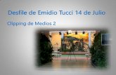 Desfile de Emidio Tucci 14 de Julio - indusnet.etsii.upm.es en España, con la tercera colecclón que el creador Aero Rosin ha diseñado para la firma, en la que han primado los estampados