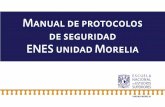 Manual de protocolos de seguridad ENES unidad Morelia · Flujograma para atención de llamadas de emergencia ... espalda u otras consideradas graves, el accidentado no debe ser Protocolos