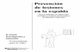 Prevención de lesiones en la espalda - KSRE Bookstore - …³n de lesiones en la espalda – ¿Qué hay dentro? La información y los consejos incluidos en este manual lo ayudarán