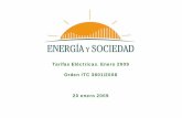 Tarifas Eléctricas Enero 2009 - energiaysociedad.es Demanda Prevista es Optimista ... CNE (informe sobre la propuesta de tarifas,) y ... 661.EL factor de actualizacióngenerales elIPC‐0,25=3,31%