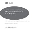 MANUAL DEL PROPIETARIO Reproductor de DVD · 10 Conexión a una TV 10 – Conexión a un cable de video / audio 10 ... un reproductor LG. (Mastered/Live File System: Sistema de formato