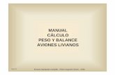 MANUAL CÁLCULO PESO Y BALANCE AVIONES …modocharlie.com/wp-content/uploads/2015/03/Manual-Calculo-Peso-y... · importancia o ingerencia tiene ese peso respecto a la estiba del avión.