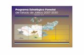 Programa Estratégico Forestal del Estado de Jalisco (PEFJ ... · muchas actividades relacionadas con el manejo sustentable de los ... usos del suelo son: agricultura 26.6%; pastizal