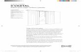 KVARTAL - ikea.com · GUA DE COMPRA COMPONENTES KVARTAL herraje de pared, 14,5 cm KVARTAL herraje de pared, 7 cm KVARTAL herraje para techo …