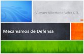 Vilmary Albertorio Vélez OTL - asistentesto.weebly.com · Mecanismos de Defensa •Si al enfocar la atención en nuestras emociones sentimos angustia, temor y ansiedad preferimos