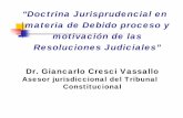 “Doctrina Jurisprudencial en materia de Debido proceso y …€¦ ·  · 2014-10-14Es así como también la Corte Interamericana sostiene –en doctrina que ha hecho suya este