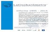 Informe 1995 - 2015 1995 - 2015 Santiago de Chile 2 Índice LA CORPORACIÓN LATINOBARÓMETRO..... 3 LA HISTORIA: 20 AÑOS DE OPINIÓN PÚBLICA EN AMÉRICA INFORME DE SINÓPTICA DE