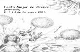 Festa Major de Creixell - alliolicreixell.comalliolicreixell.com/img/2016/Programa-festa-major-2016.pdf · BenvolgutsamicsdeCreixell Quanvaigarribarentrevosaltres,arafadosanys,deseguidaemvaigadonarcom