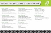 Plan de estudios Licenciatura Sabatina - lechefcollege.edu.mx · Laboratorio de cocina tradicional mexicana II Repostería internacional Conceptualización y diseño de menús Francés