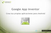 Google App Inventor - kramirez.net · con App Inventor ¿Qué es AppInventor? Desarrollo en App Inventor. Ventajas e inconvenientes Desarrollo en App Inventor No es necesario instalar