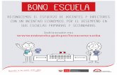 Bono Escuela 2015 y a partir del mes de noviembre se realizará el pago del bono a través de la planilla de haberes del mes correspondiente.