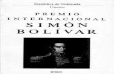Premio internacional Simón Bolívar; 1979unesdoc.unesco.org/images/0004/000421/042179so.pdf · PREMIO INTERNACIONAL SIMÓN BOLÍVAR República de Venezuela Organización de las Naciones