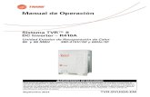Sistema TVR™ II DC Inverter – R410A - trane.com · son los refrigerantes con contenido de Cloro ... Trane opina que las prácticas de manejo responsa ble de ... de Federal Clean