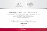 Declaración Patrimonial y de Intereses Conclusión 2017sistemas.cgever.gob.mx/2017/pdf/DECLARACION 2017... · DECLARACIÓN DE PATRIMONIAL Y DE INTERESES - CONCLUSIÓN SECRETARÍA