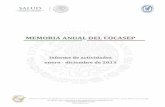 MMEEMMOORRIIAA AANNUUAALL DDEELL …himfg.com.mx/descargas/documentos/planeacion/memoriaanualcocasep...Comité de Farmacia y Terapéutica ... Falla (AMEF.) 72% En proceso 5 M M U El