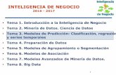 INTELIGENCIA DE NEGOCIO - UGRsci2s.ugr.es/sites/default/files/files/Teaching/...1 INTELIGENCIA DE NEGOCIO 2016 - 2017 Tema 1. Introducción a la Inteligencia de Negocio Tema 2. Minería