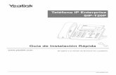 Teléfono IP Enterprise SIP-T20P - Yealink Chile – Easy VoIP Phone/SIP-T20P/Yealink_SIP_T20P_Quick... · SIP-T20P Guía de Instalación Rápida Contenido del embalaje En el embalaje