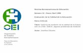 Para la Educación, Iberoamericanos Título: Datos Artículo ... · Revista Iberoamericana de Educación ... Ciclo Segundo Ciclo N I ... Ciencias Natura-les, Historia y Geografía