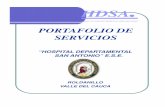 HOSPITAL DEPARTAMENTAL SAN ANTONIO ...hospitalroldanillo.gov.co/sites/default/files/PORTAFOLIO...-Ultrasonido-Kinesioterapia-Mecanoterapia-Masajes -Rehabilitación TERAPIA DE LENGUAJE