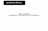 DDL-9000B MANUAL DE INSTRUCCIONES (ESPANOL)€¦ ·  · 2017-11-09reglage de la hauteur de la genouillere.....4 3. modo de instalar el pedestal de hilos ... cuidado y mantenimiento