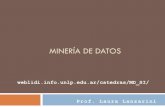 Minería de Datos Inteligente - III-LIDIweblidi.info.unlp.edu.ar/catedras/MD_SI/01_Extraccion de... · Extracción de conocimiento en BBDD 2 A fines de los ‘80 apareció un nuevo