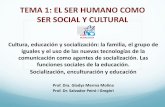 TEMA 1: EL SER HUMANO COMO SER SOCIAL Y …rua.ua.es/dspace/bitstream/10045/27697/2/TEMA_1_el_ser...TEMA 1: EL SER HUMANO COMO SER SOCIAL Y CULTURAL Cultura, educación y socialización: