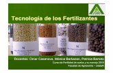 Tecnología de los Fertilizantes - Facultad de Agronomíafertilidad/curso/docs/TECNOLOGIA.… ·  · 2015-11-11Posteriormente se importaba mezclas de fertilizantes como 15-15-15,