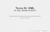 Tema IV. XML - WikiESEI - home4+-+XML...Ejes Los ejes (axis) permiten navegar el árbol de nodos a partir de la posición actual Existen trece ejes en XPath – child: Selecciona hijos
