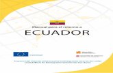Manual para el retorno a ECUADOR - Fundación ACOBEacobe.org/doc/Retorno/4FichaResECU.pdfManual para el retorno a Ecuador 3 Las autoridades nacionales correspondientes podrán extender
