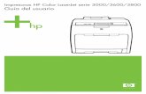 Impresoras HP Color LaserJet serie 3000/3600/3800 …h10032.. de la United States Environmental ... nombre y número de serie del producto, ... 60 Impresión de sobres desde la bandeja