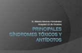D. Alberto Moreno Fernández Hospital 12 de Octubre 19...Beta y alfa estimulantes Teofilinas IMAO Inhibidores de la recaptación de noradrenalina Clínica Afectación de sistema nervioso