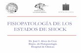 FISIOPATOLOGÍA DE LOS ESTADOS DE SHOCK · FISIOPATOLOGÍA DE LOS ESTADOS DE SHOCK Dr. José I. Alvez da Cruz Depto. de Fisiopatología Hospital de Clínicas