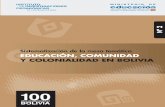 Sistematización de la mesa temática - pieb.com.bo · ESCOLAR / DESERCIÓN ESCOLAR / SISTEMA EDUCATIVO RURAL / UNIDADES ... del Estado Plurinacional de ... y el Centro Boliviano