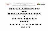 REGLAMENTO DE ORGANIZACION Y FUNCIONES - ROFugeltarma-junin.gob.pe/wp-content/uploads/2017/07/ROF-2017.pdf · Ley de la Reforma Magisterial N° 29944 y su Reglamento D.S. N° 004-2013-ED.