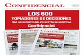 INFORMACIÓN Y ANÁLISIS LOS 600 - confidencial.com.ni · LOS 600 TOMADORES DE DECISIONES ... Confidencial cumplirá 20 años en 2016 y se ha establecido como un medio de ... y gerentes