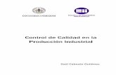 Control de Calidad en la Producción Industrialuvadoc.uva.es/bitstream/10324/13153/1/TFG-I-174.pdf · Control de Calidad en la Producción ... 2. ESTADÍSTICA EN EL CONTROL DE LA
