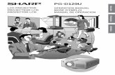 PG-D120U - AQUOS BOARD™ | Professional LCD Displayssiica.sharpusa.com/portals/0/downloads/Manuals/pro_man_PGD120U... · lcd projector projecteur lcd proyector lcd operation manual