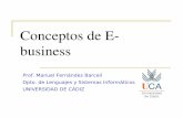 Conceptos de E-business - mfbarcell.es de E-business.pdf · accionistas creando nuevos modelos de negocio.