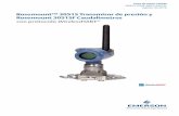 Rosemount™ 3051S Transmisor de presión y Rosemount …³n... · Guía de inicio rápido 00825-0209-4802, Rev HC Agosto de 2016 Rosemount™ 3051S Transmisor de presión y Rosemount