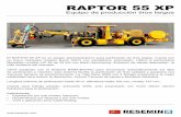 RAPTOR 55 XP - resemin.com · • Clinómetro digital para medir ángulos RE 8000 Series Motor hidráulico y cadena ... GA30 178 CFM 9.1 Bar Grundfoss ... Siemens 3,5 kVA 2X, LED