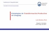 Estrategias de Transformación Productiva en Uruguay¡-170510-luis... · EEI vs Política industrial tradicional. Instituto de Competitividad. 11. ... “Desarrollo y fortalecimiento