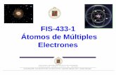 FIS-433-1 Átomos de Múltiples Electronesfis.ucv.cl/ayudantia/web2/clase16.pdf · Considerando el número atómico, el número másico, el número de neutrones se pueden clasificar