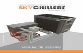 UNIDAD GENERADORA DE AGUA HELADA CHILLER …skychillers.com/manuales/SKCLA 7.5 A 12.5 (090 A 150) 18_03_2016.pdf · Checklist para arranque Garantía de chillers Mantenimiento preventivo