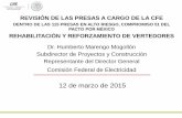 Presentación de PowerPoint - CONAGUA · revisiÓn de las presas a cargo de la cfe dentro de las 115 presas en alto riesgo, compromiso 51 del pacto por mÉxico rehabilitaciÓn y reforzamiento